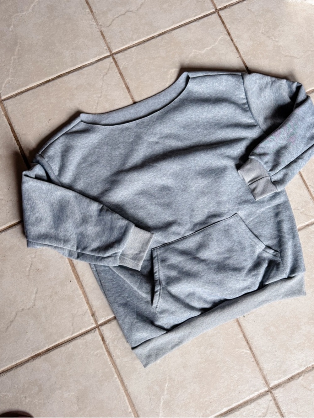 Temu • Fleece, Slouchy, Off The Shoulder Sweatshirt
